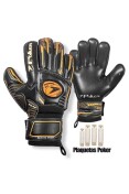 LUVA POKER CAMPO SPEEDY 4 ORTHO TECH PROFISSIONAL - Preto/dourado