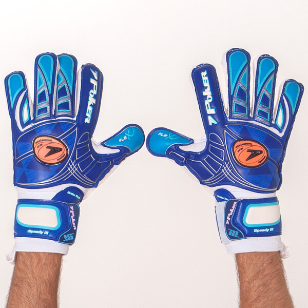 LUVA POKER CAMPO SPEEDY III ORTHO TECH PROFISSIONAL - Azul