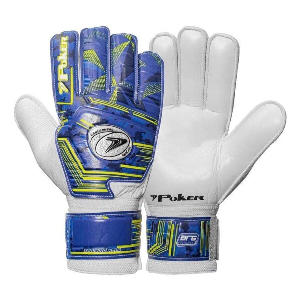 LUVA POKER CAMPO TRAINING HOLD INFANTIL - Azul/verde