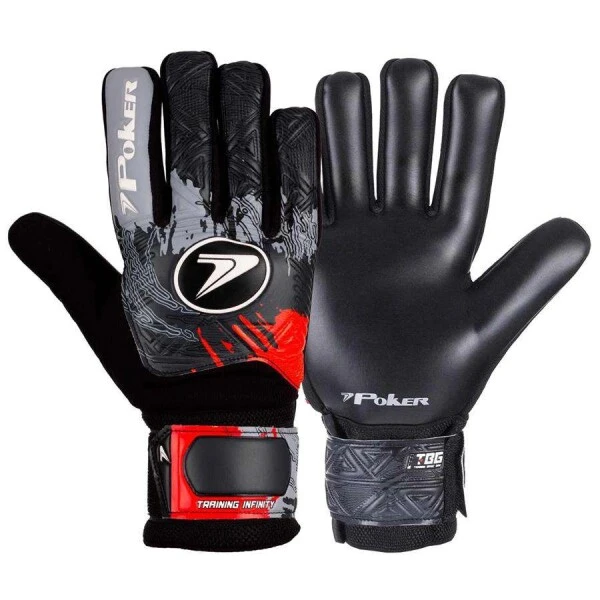 LUVA POKER CAMPO TRAINING INFINITY - Preto/vermelho