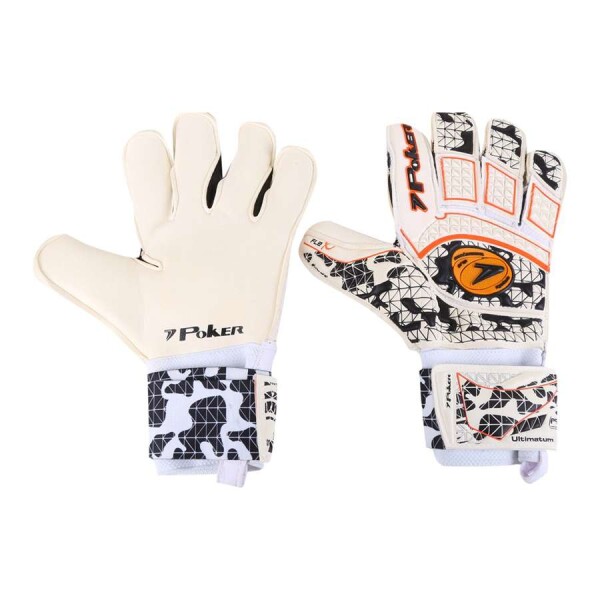 LUVA POKER CAMPO ULTIMATUM PROFISSIONAL - Branco/preto