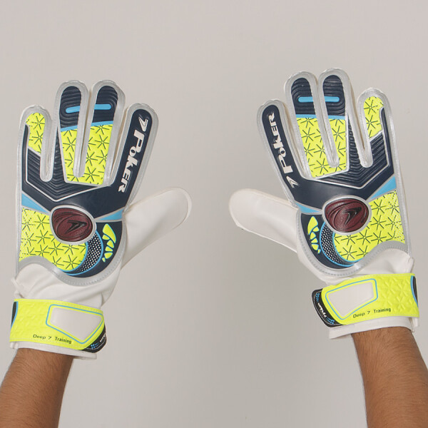 LUVA POKER FUTEBOL CAMPO DEEP 7 TRAINING - Marinho/amarelo