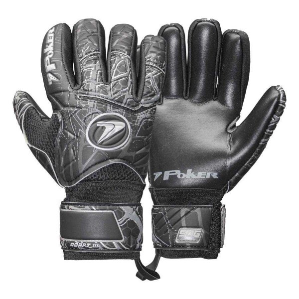 LUVA POKER FUTEBOL DE CAMPO ADAPT III - Preto/chumbo