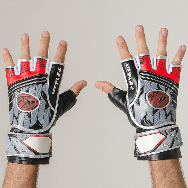 LUVA POKER FUTSAL FAST TRAINING - Preto/vermelho