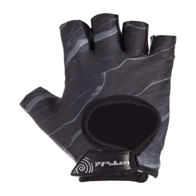 LUVA POKER GEL MUSCULACAO EFFORT - Preto/chumbo