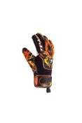 LUVA POKER GOLEIRO PROFISSIONAL FIREBALL INFANTIL - Preto/laranja