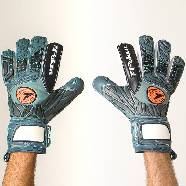 LUVA POKER SPRINGY PROFISSIONAL CAMPO - Grafite/preto