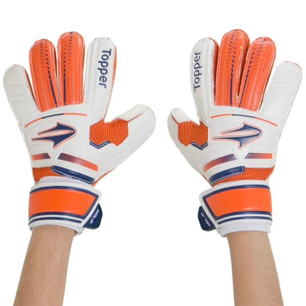 LUVA TOPPER VECTOR LEAGUE INFANTIL - Branco/laranja