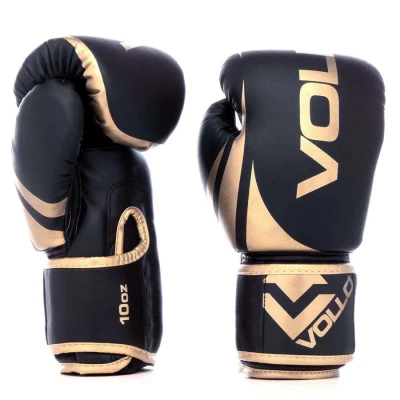 LUVA VOLLO BOXE TRAINING 10 OZ GOLD - Preto/dourado