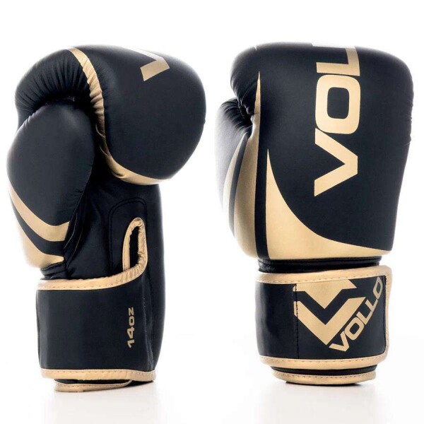 LUVA VOLLO BOXE TRAINING 14 OZ GOLD - Preto/dourado
