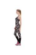 MACACÃO ASICS AYAMI JUMPSUIT FEMININO - Preto/branco MACACÃO ASICS AYAMI JUMPSUIT FEMININO - Preto/branco