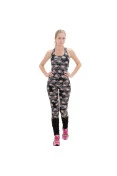 MACACÃO ASICS AYAMI JUMPSUIT FEMININO - Preto/branco MACACÃO ASICS AYAMI JUMPSUIT FEMININO - Preto/branco
