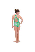 MAIÔ SPEEDO DREAM INFANTIL - Verde/pink