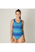 MAIÔ SPEEDO LAYERS - Azul/verde