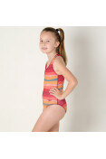 MAIÔ SPEEDO LAYERS INFANTIL - Vermelho/laranja