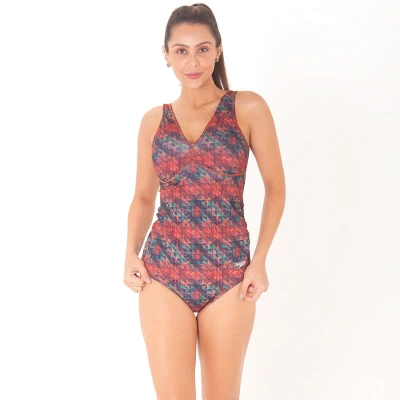 MAIÔ SPEEDO MATERNITY GEOMETRIC - Vermelho/verde MAIÔ SPEEDO MATERNITY GEOMETRIC - Vermelho/verde