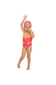 MAIÔ SPEEDO OCEAN KIDS INFANTIL - Vermelho/amarelo