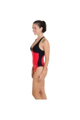 MAIÔ SPEEDO RADIANCE FEMININO - Vermelho/preto