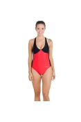 MAIÔ SPEEDO RADIANCE FEMININO - Vermelho/preto