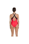 MAIÔ SPEEDO RADIANCE FEMININO - Vermelho/preto