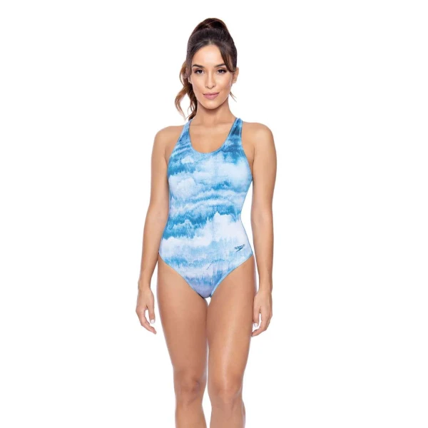 MAIÔ SPEEDO TIE DYE FEMININO - Azul