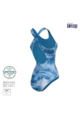 MAIÔ SPEEDO TIE DYE FEMININO - Azul