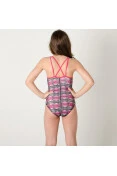 MAIÔ SPEEDO TIE DYE INFANTIL - Pink/preto