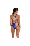 MAIÔ SPEEDO ZIGGY FEMININO - Roxo/amarelo