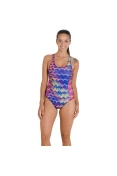 MAIÔ SPEEDO ZIGGY FEMININO - Roxo/amarelo