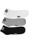 MEIA ADIDAS 3 BARS ANKLE TAMANHO 39-43 PACOTE COM 3 - Colorido MEIA ADIDAS 3 BARS ANKLE TAMANHO 39-43 PACOTE COM 3 - Colorido