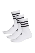 MEIA ADIDAS 3S CSH CRW PACOTE COM 3 UN - Branco/preto