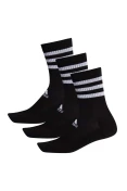 MEIA ADIDAS 3S CSH CRW PACOTE COM 3 UN - Preto/branco