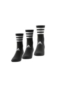 MEIA ADIDAS 3S CSH CRW PACOTE COM 3 UN - Preto/branco