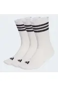 MEIA ADIDAS 3S ESS CREW 3/P - Branco/preto