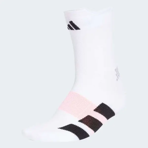 MEIA ADIDAS ADIZERO CANO MEDIO - Branco/preto