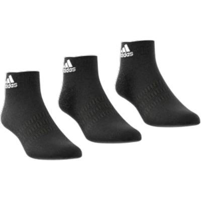 MEIA ADIDAS ANKLE 3 PARES CANO MEDIO UNISSEX - Preto
