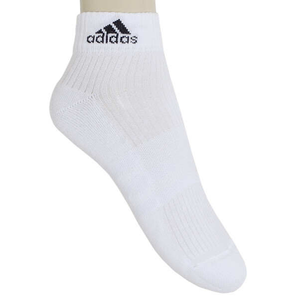 MEIA ADIDAS ANKLE MID CUSHION 3S - Branco