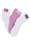 MEIA ADIDAS BARS ANKLE TAMANHO 25-28 PACOTE COM 3 - Colorido