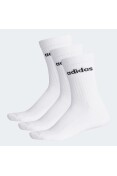 MEIA ADIDAS BS CREW PACOTE COM 3 - Branco