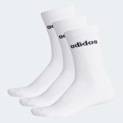 MEIA ADIDAS BS CREW PACOTE COM 3 - Branco