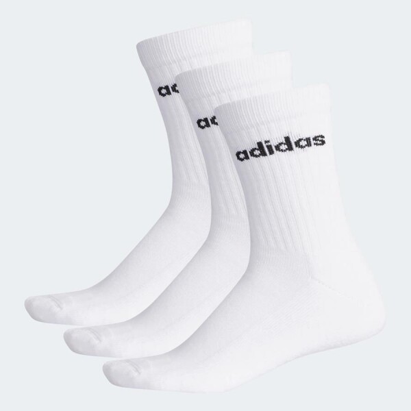 MEIA ADIDAS BS CREW PACOTE COM 3 - Branco