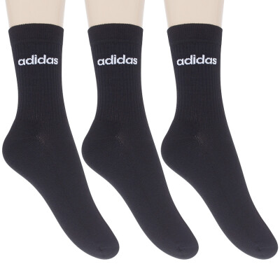 MEIA ADIDAS BS CREW PACOTE COM 3 - Preto