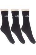 MEIA ADIDAS BS CREW PACOTE COM 3 - Preto