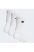 MEIA ADIDAS CANO ALTO COM 3 PARES - Branco