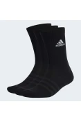 MEIA ADIDAS CANO ALTO COM 3 PARES - Preto