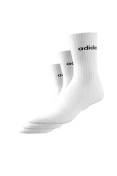 MEIA ADIDAS CANO ALTO LOGO LINEAR HC CREW PCT/3 - Branco