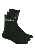 MEIA ADIDAS CANO ALTO LOGO LINEAR HC CREW PCT/3 - Preto