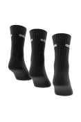MEIA ADIDAS CANO ALTO LOGO LINEAR HC CREW PCT/3 - Preto