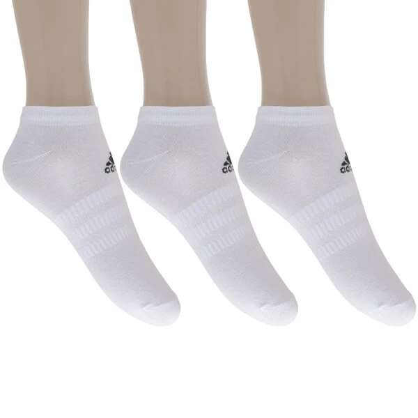 MEIA ADIDAS CANO BAIXO PACOTE COM 3 - Branco