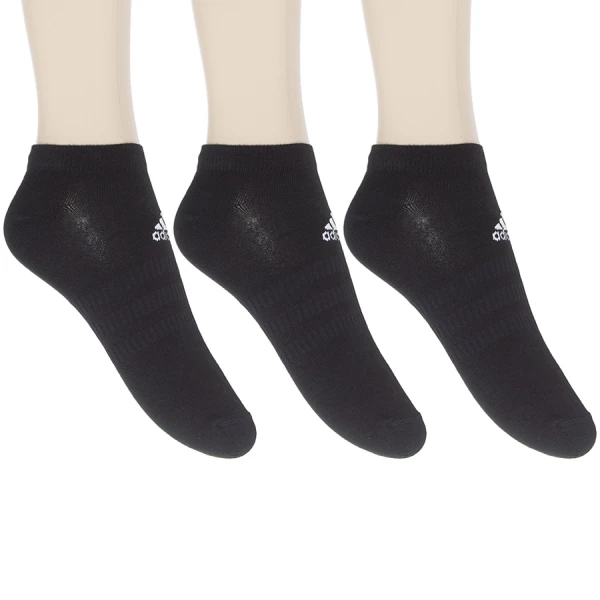 MEIA ADIDAS CANO BAIXO PACOTE COM 3 - Preto